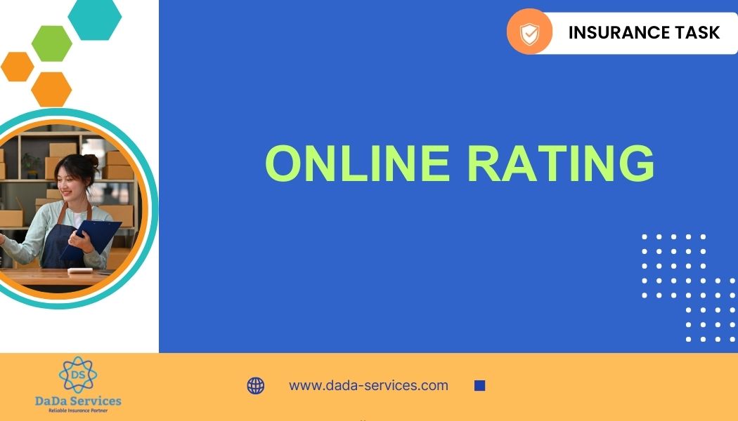 Online Rating - DaDa Service Insurance BPO Task