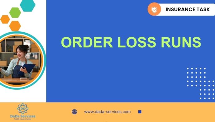 Order Loss Runs - DaDa Service Insurance BPO Task